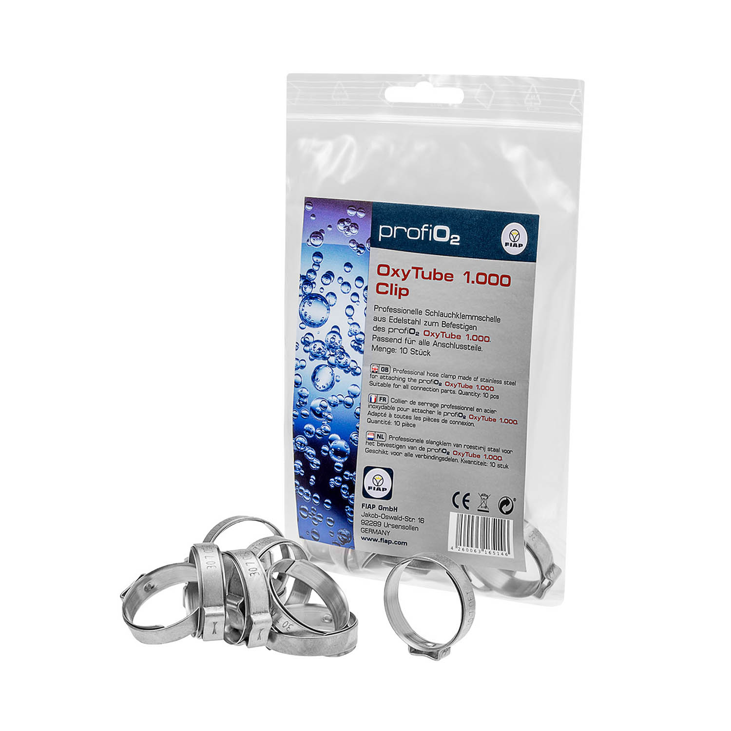 FIAP profiO2 OxyTube 1.000 Clip SET