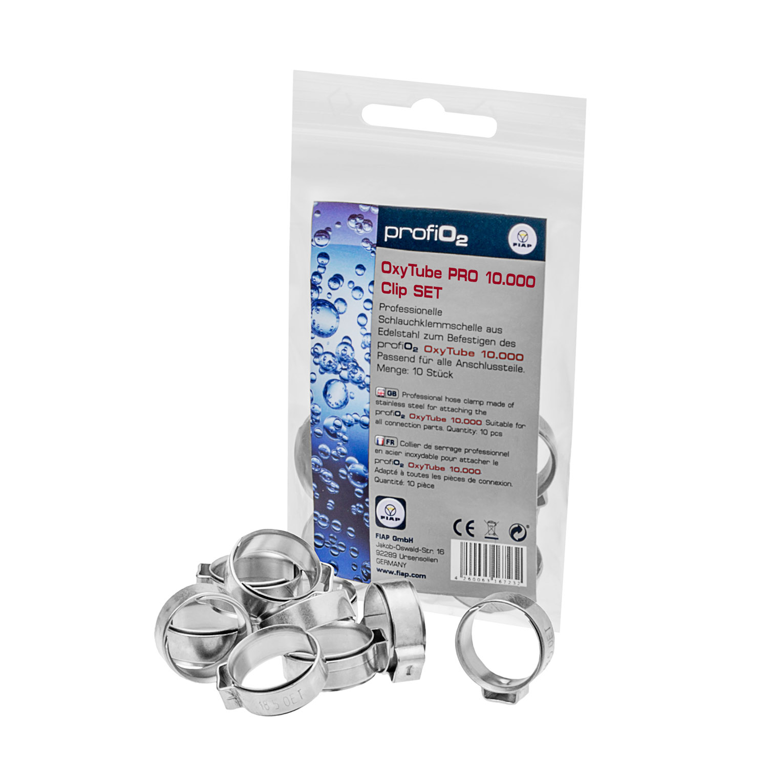 FIAP profiO2 OxyTube PRO 10.000 Clip SET